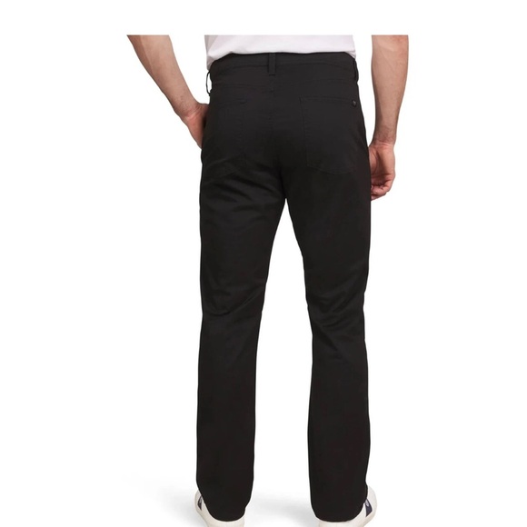 Chaps Men's & Big Men's Flannel Lined Chino Flat Front Pants, Size 36x32, Black - Picture 4 of 4